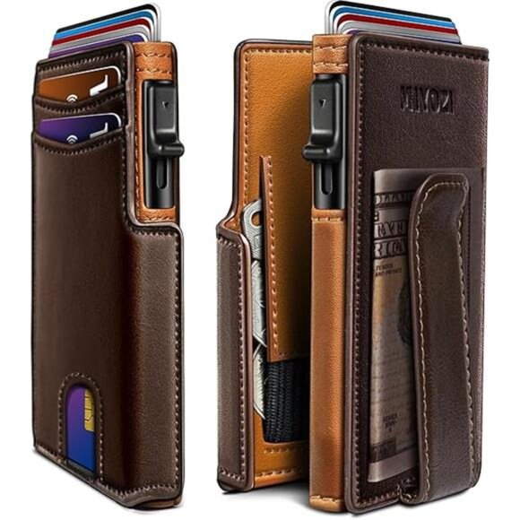 Men Wallet,with Money Clip Coins Pocket ID Window,Slim Front Pocket RFID - Picture 7 of 7
